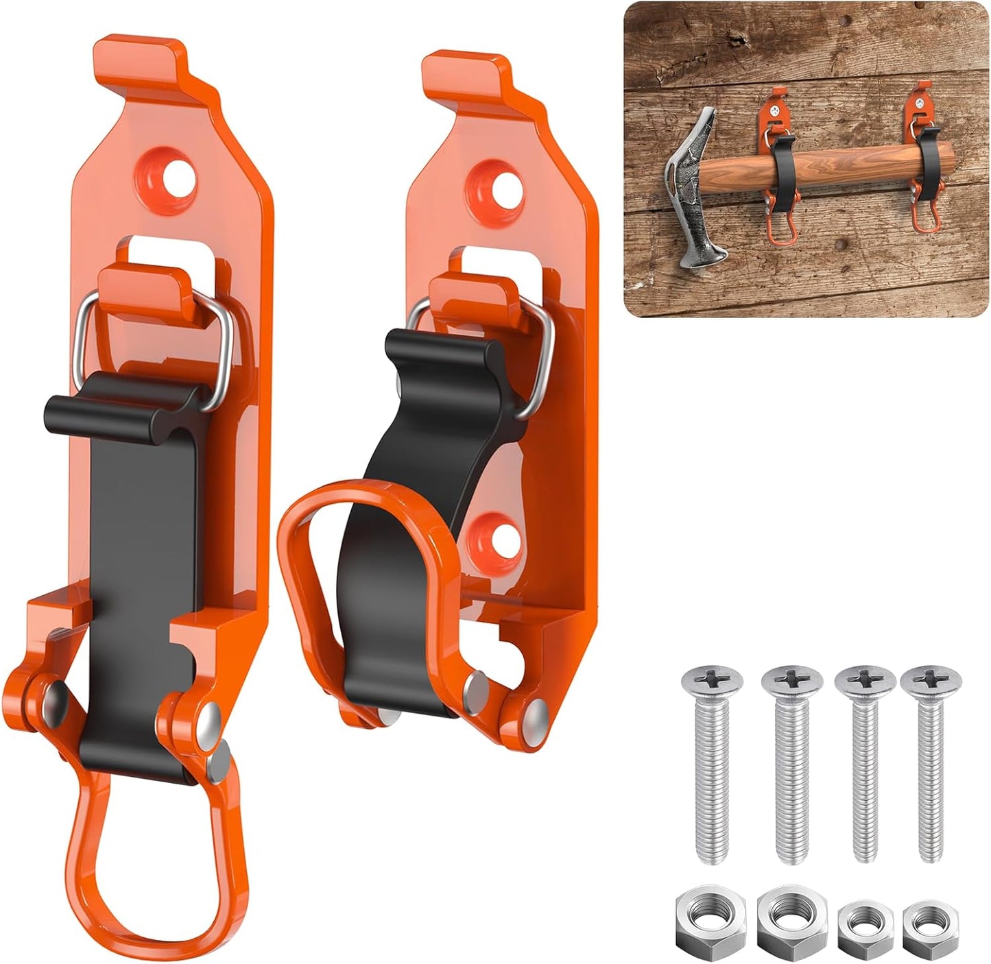 🛠️Metal Rubber Shovel Mount for Roof Rack & Truck Bed🔩Truck Jeep Offroad Roof Rack Axe Shovel Mount⚙️ Quick Fist Mounting Clamps