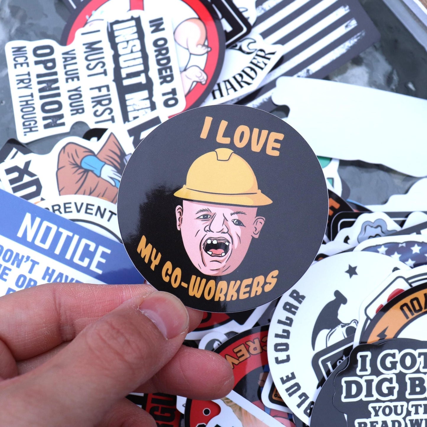 🔥2026 Spring Sale - 150Pcs Blue Collar Funny Stickers 👷‍♂️