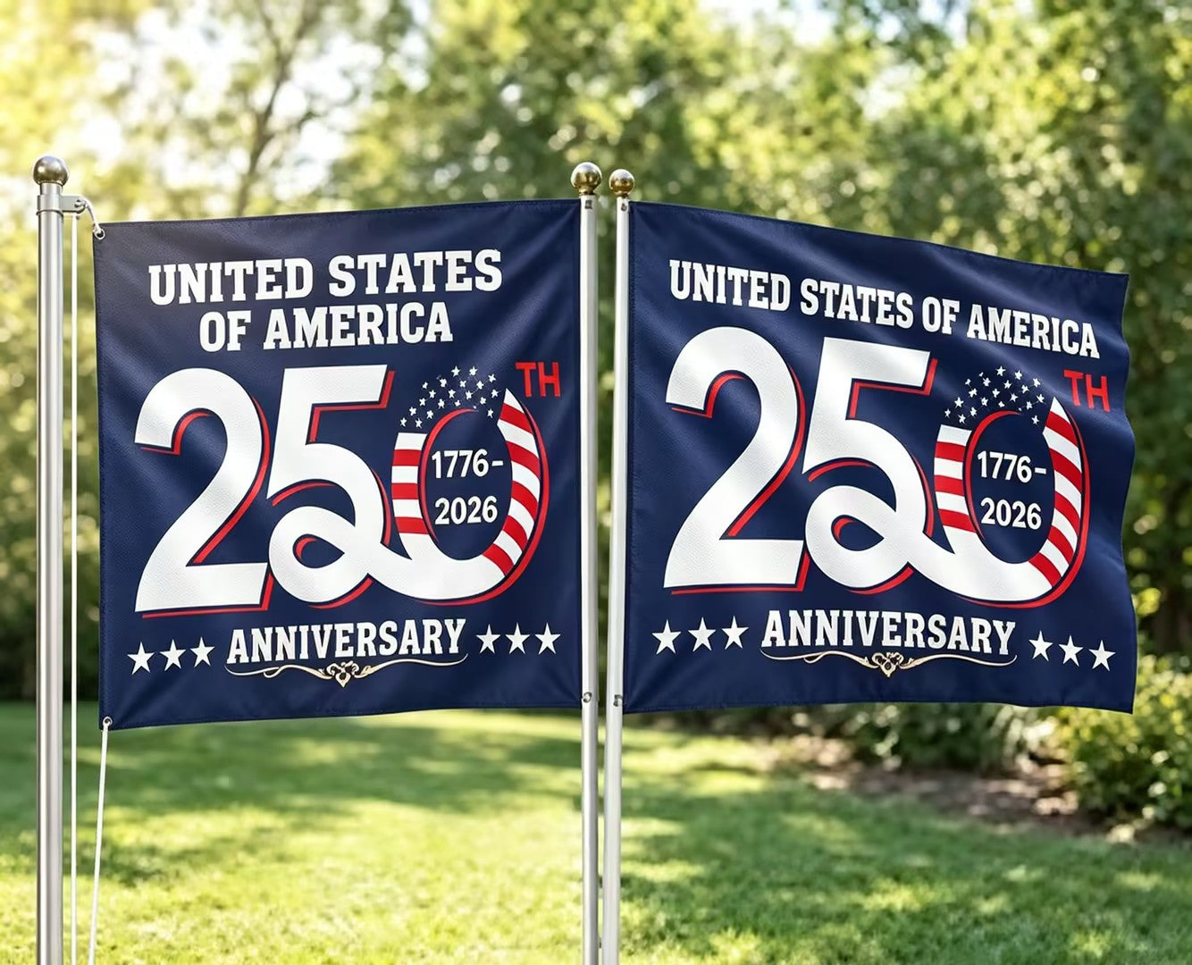 US 250th Anniversary 1776-2026 Grommet Flag 🏴󠁵󠁳󠁡󠁿 Special Offer Today 🔥