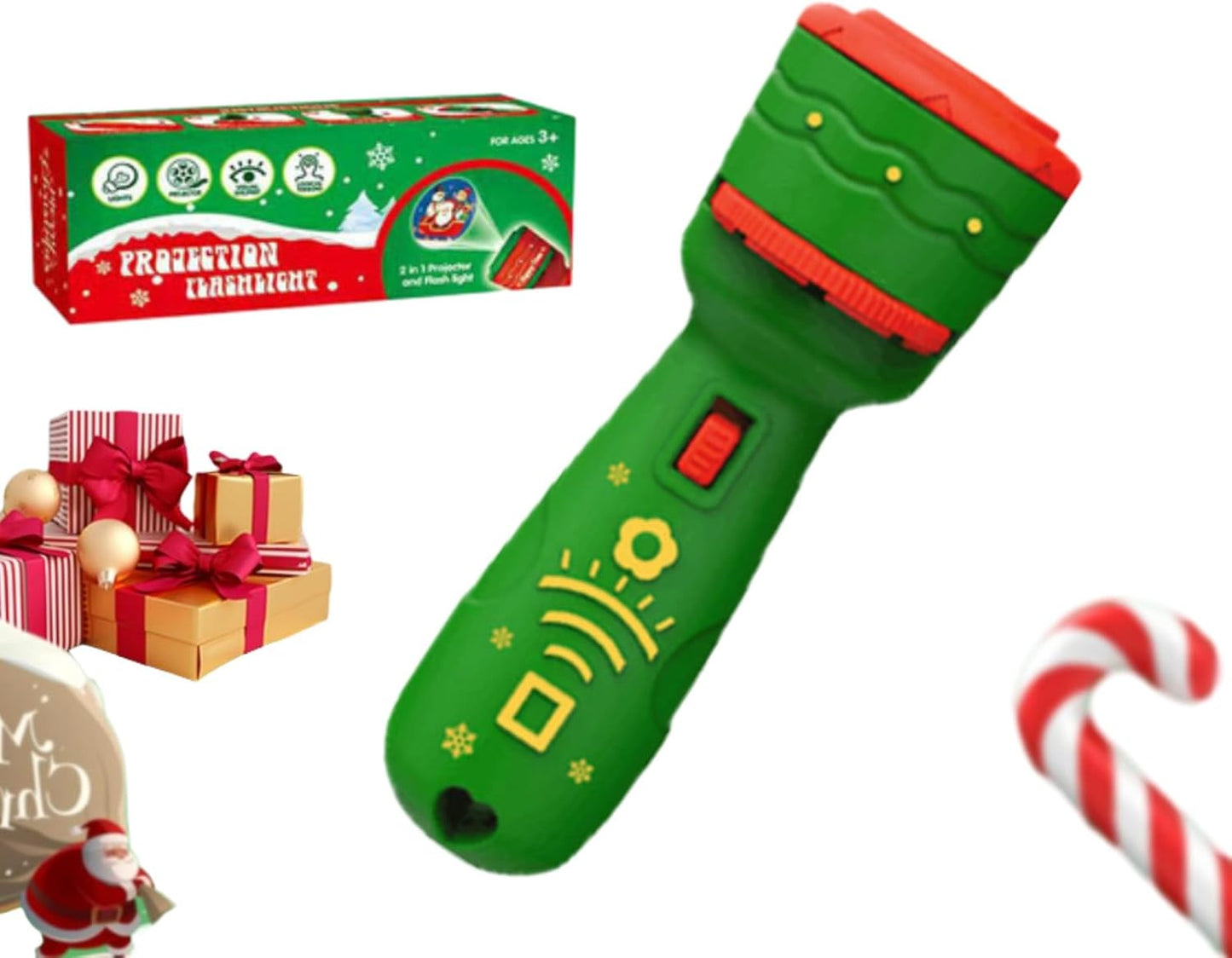 🔥🔥3 Slide Films Projection Torch Light Toy 🦖--24 random patterns