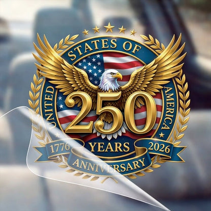 USA Eagles 250th Anniversary Semiquincentennial 1776-2026 Car Window Decal Sticker