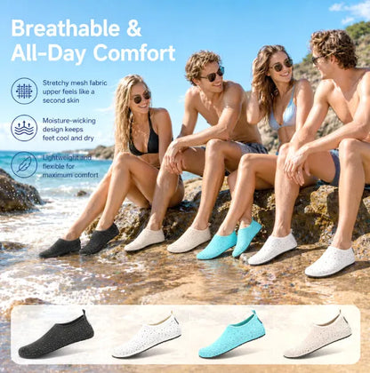 Women's Barefoot Water Shoes Travel House Slippers
