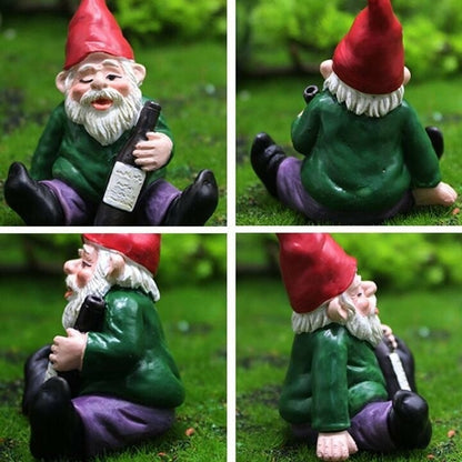 🔥 46% OFF Today — Drunk Dwarf Garden Gnome Figurines | Funny Resin Statue Set 🎁