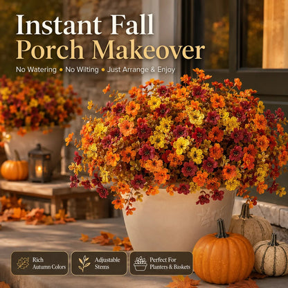 🍂 Fall Porch Faux Flower Bundles