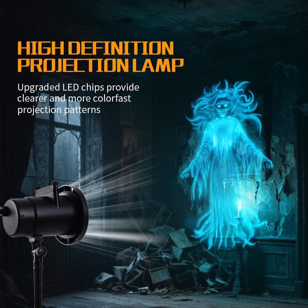 🎃🔥Halloween Skull Dynamic Light 10 Unique HD Projection Patterns