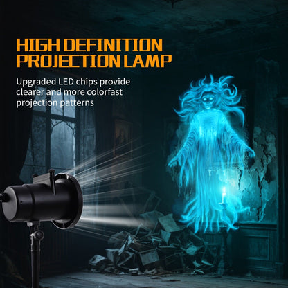 🎃🔥Halloween Skull Dynamic Light 10 Unique HD Projection Patterns