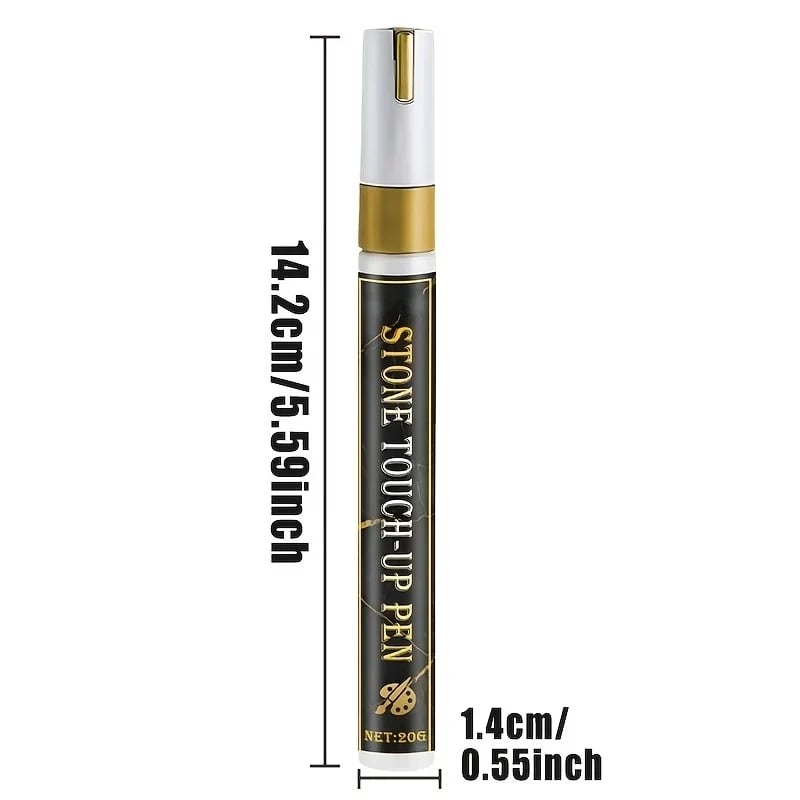 Tombstone Marker Pen – Restore Faded Grave Inscriptions | Gold, Black & Red | Weatherproof