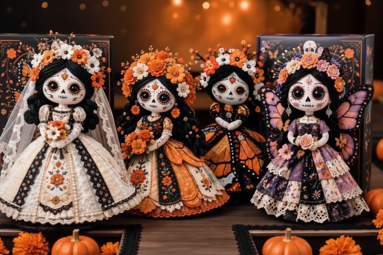 Four Dolls Together