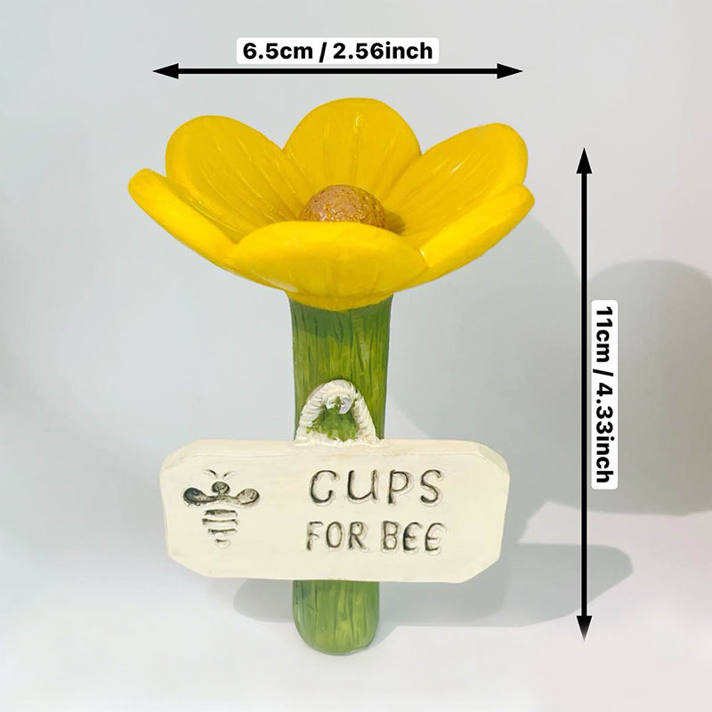 🌸Flower-Shaped Ceramic Bee Watering Station