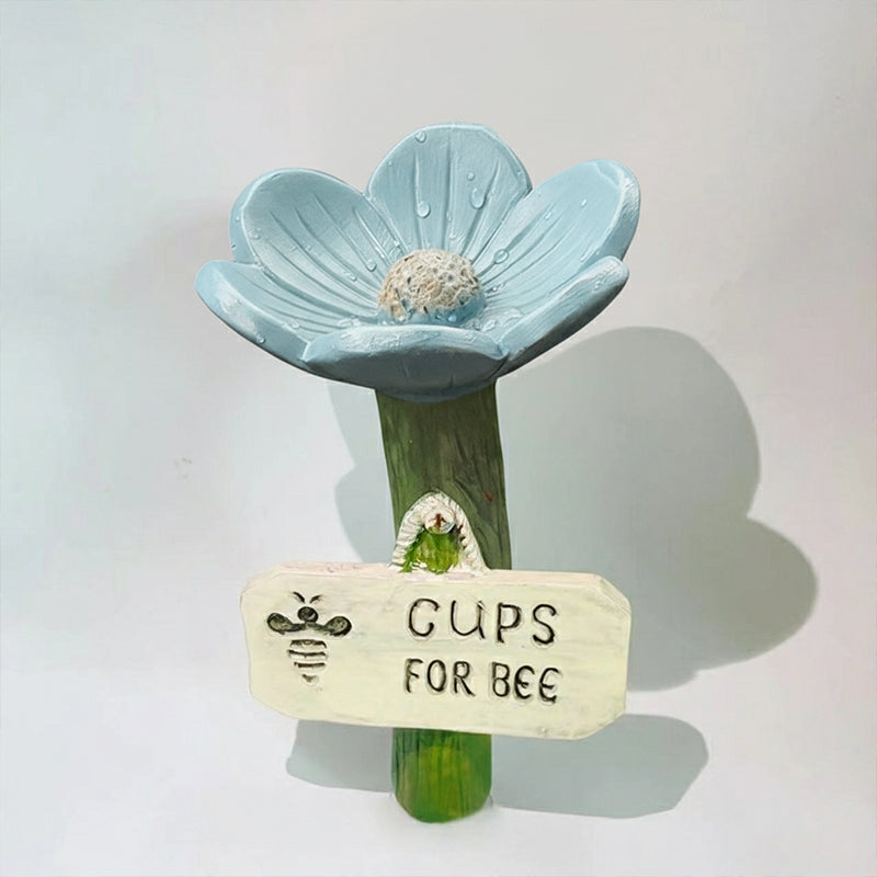 🌸Flower-Shaped Ceramic Bee Watering Station