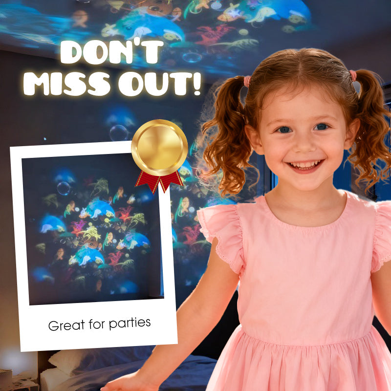 🌊 Transform Your Room into an Underwater Paradise | Dynamic Rotating LED Projector Light with Ocean Waves & Aurora Effects
