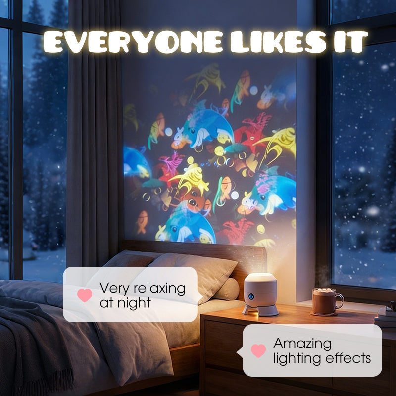 🌊 Transform Your Room into an Underwater Paradise | Dynamic Rotating LED Projector Light with Ocean Waves & Aurora Effects