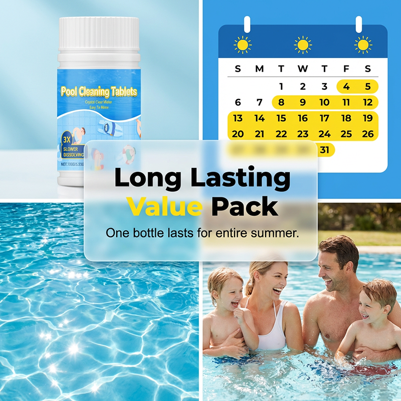 Pool Cleaning Tablets – Eliminate Odors, Stains & Cloudy Water Fast