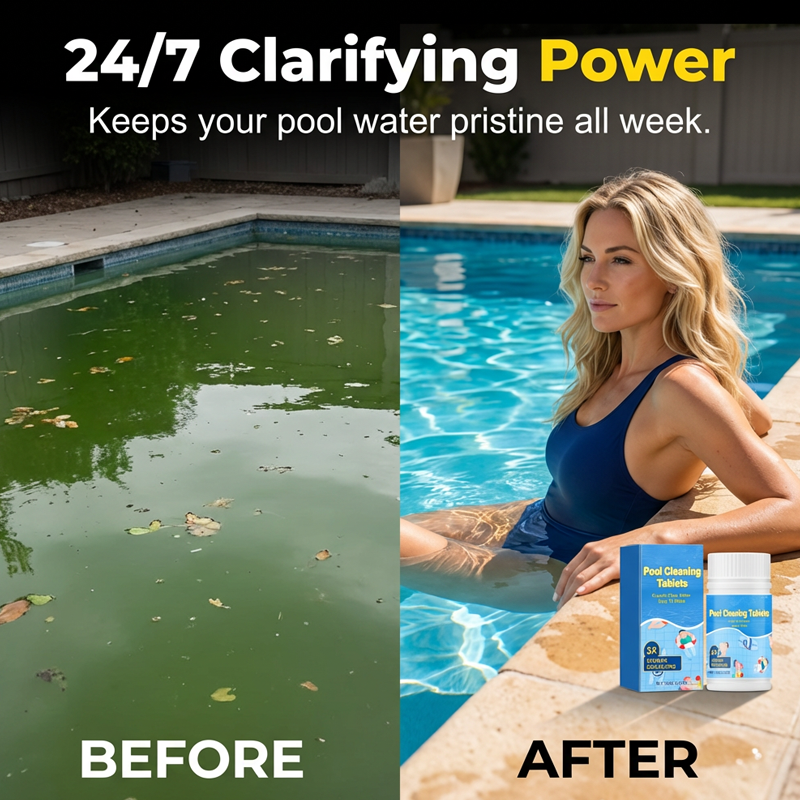 Pool Cleaning Tablets – Eliminate Odors, Stains & Cloudy Water Fast